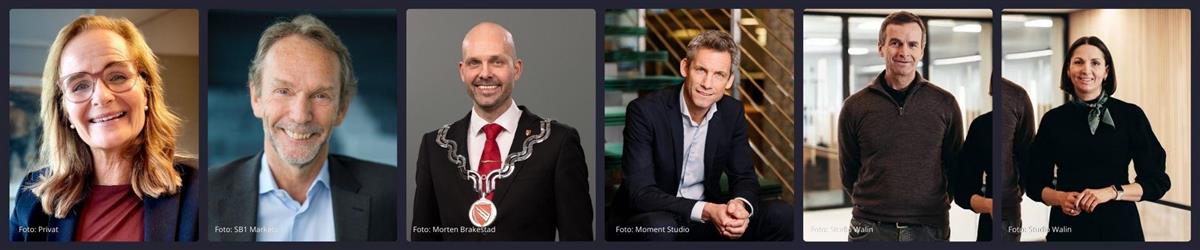Collage av flere portrettbilder av mennesker - Klikk for stort bilde